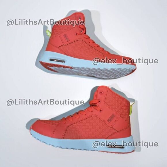 Zumba Air Boss High Top Red Sneakers(F001)-Size 9 Unisex - Picture 6 of 11